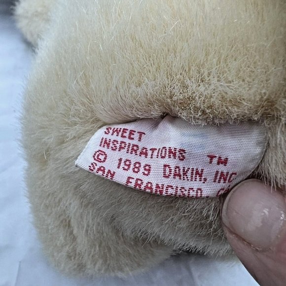 DAKIN Sweet Inspirations 1989 Tan Bunny Rabbit 7" Vintage Plush Stuffed - Picture 6 of 13